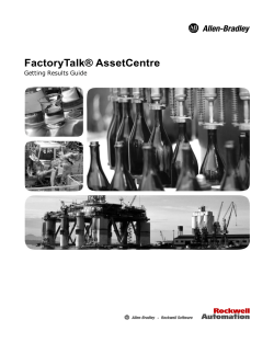 FactoryTalk AssetCentre Getting Results Guide