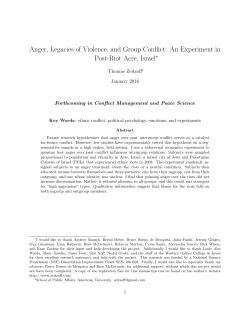 An Experiment in Post-Riot Acre, Israel