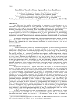 Probability of Hazardous Human Exposure from Space Based Lasers