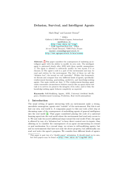 Delusion, Survival, and Intelligent Agents
