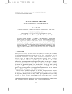Bounded Rationality and Alternating-Offer Bargaining