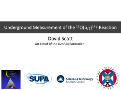 17O(p,g)18F - Agenda INFN