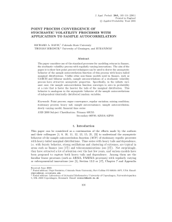 point process convergence of stochastic volatility processes with
