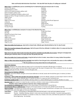 Rules and Penalty Administration Cheat Sheet &ndash; this does NOT take