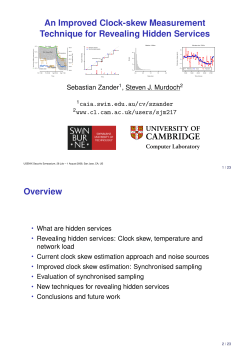 An Improved Clock-skew Measurement Technique for