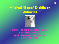 Final Babe Didrikson Revised