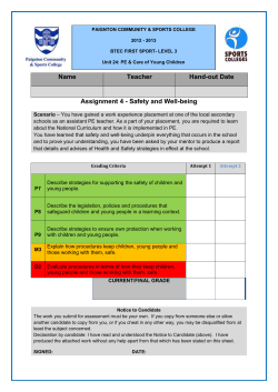 PE-CARE-OF-YOUNG-CHILDREN-ASSIGNMENT