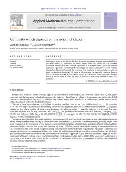 An infinity which depends on the axiom of choice