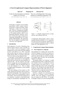 A Novel Graph-based Compact Representation of Word Alignment