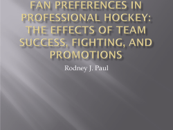 Fan Preferences in Professional Hockey: The Effects