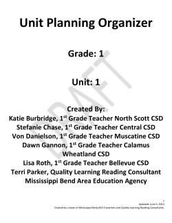 Grade 1 - Mississippi Bend AEA