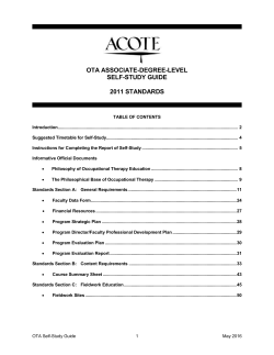 OTA Self-Study Guide