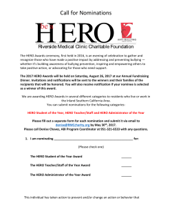 Nomination Form - Riverside Medical Clinic Charitable Foundation
