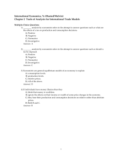 International Economics, 7e (Husted/Melvin)