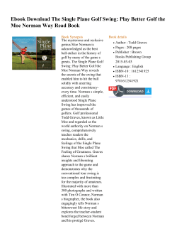 Ebook The Single Plane Golf Swing: Play Better Golf the