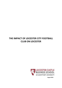 the impact of leicester city football club on leicester