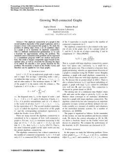 Growing Well-Connected Graphs