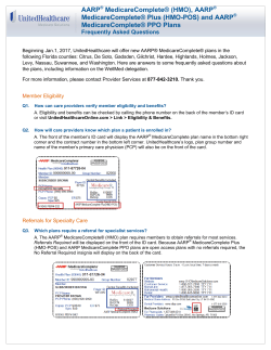 and AARP MedicareComplete&reg; PPO Plans