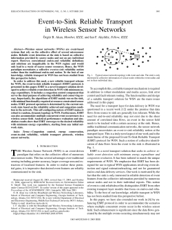 Event-to-Sink Reliable Transport in Wireless Sensor Networks