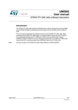 STM32 ST-LINK utility software description