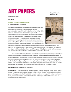 Orphan Theory: Anna Craycroft