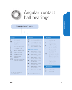 Angular contact ball bearings
