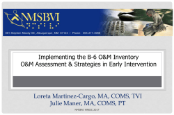 Julie Maner &ndash; PowerPoint &ndash; Implementing the B6 OM