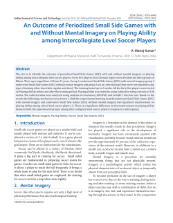 An Outcome of Periodized Small Side Games with and Without