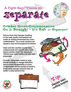 Focus on Separate - Canadian Partnership for Consumer Food