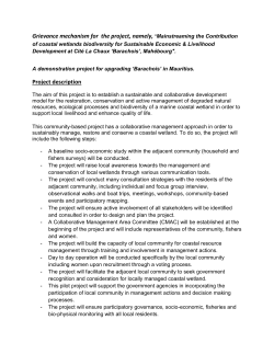 Grievance Mechanism - Conservation International