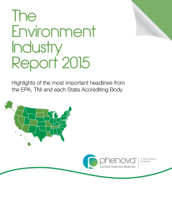 The Environment Industry Report 2015