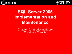 T-SQL Stored Procedures Benefits