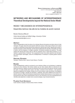 NETWORKS AND MECHANISMS OF INTERDEPENDENCE