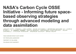 NASA`s Carbon Cycle OSSE Initiative
