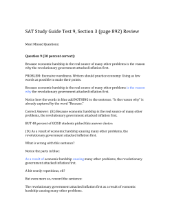 SAT Study Guide Test 9, Section 3 (page 892) Review Most Missed