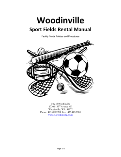 Sports Fields Rental Manual