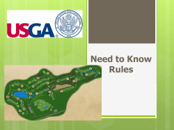 The Rules of Golf in Brief