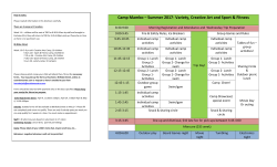 Looking for information on Summer Camp Mambo?