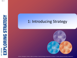 1: Introducing Strategy