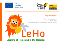 LeHo Vienna Training Actions Workshop May 2016
