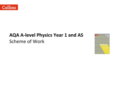 AQA A-level Physics Year 1 and AS
