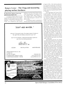 The Clegg and Measuring Playing Surface Hardness