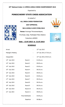 pondicherry state chess association