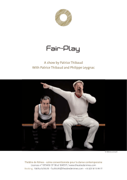 Dossier de prod - Fair Play.indd
