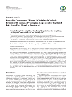 Favorable Outcomes of Chinese HCV