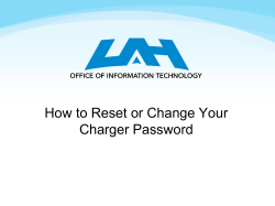 How to Reset or Change Your Charger Password