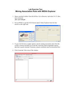 Mining Association Rule with WEKA Explorer