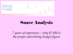 Suave marketing presentation