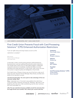 First Credit Union Prevents Fraud with Card Processing Solutions