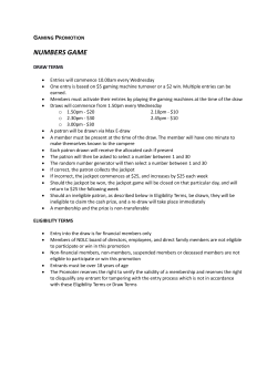 Numbers Game Terms and Conditions